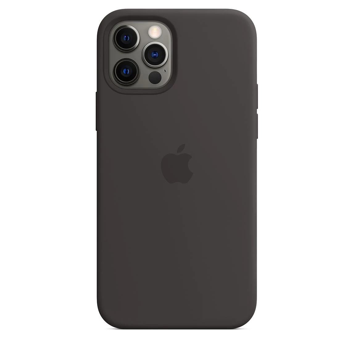 Чехол Apple iPhone 12 | 12 Pro Silicone Case with MagSafe Lux Copy - Black (MHL73)